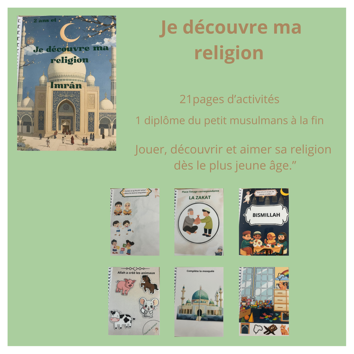 Livret d’activités “Je découvre ma religion ”